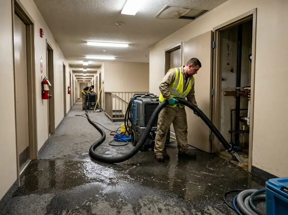 multi-unit-apartment-hallway-f-005 — frequently asked questions, Emergency Burst Pipe Water Extraction & Removal in El Segun…